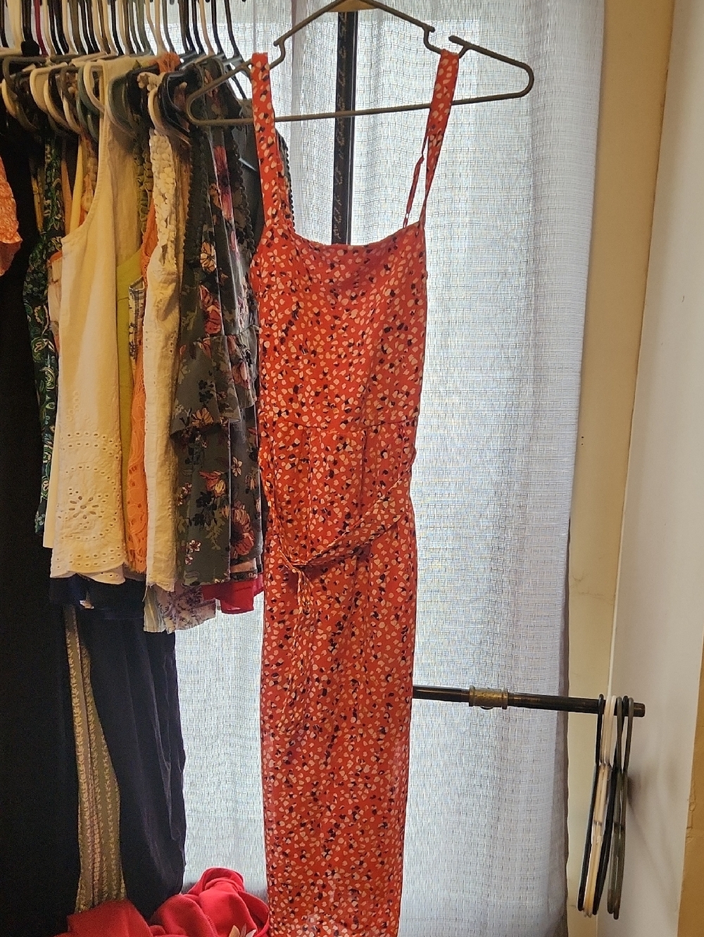 Trixxi Red Floral Midi Dress